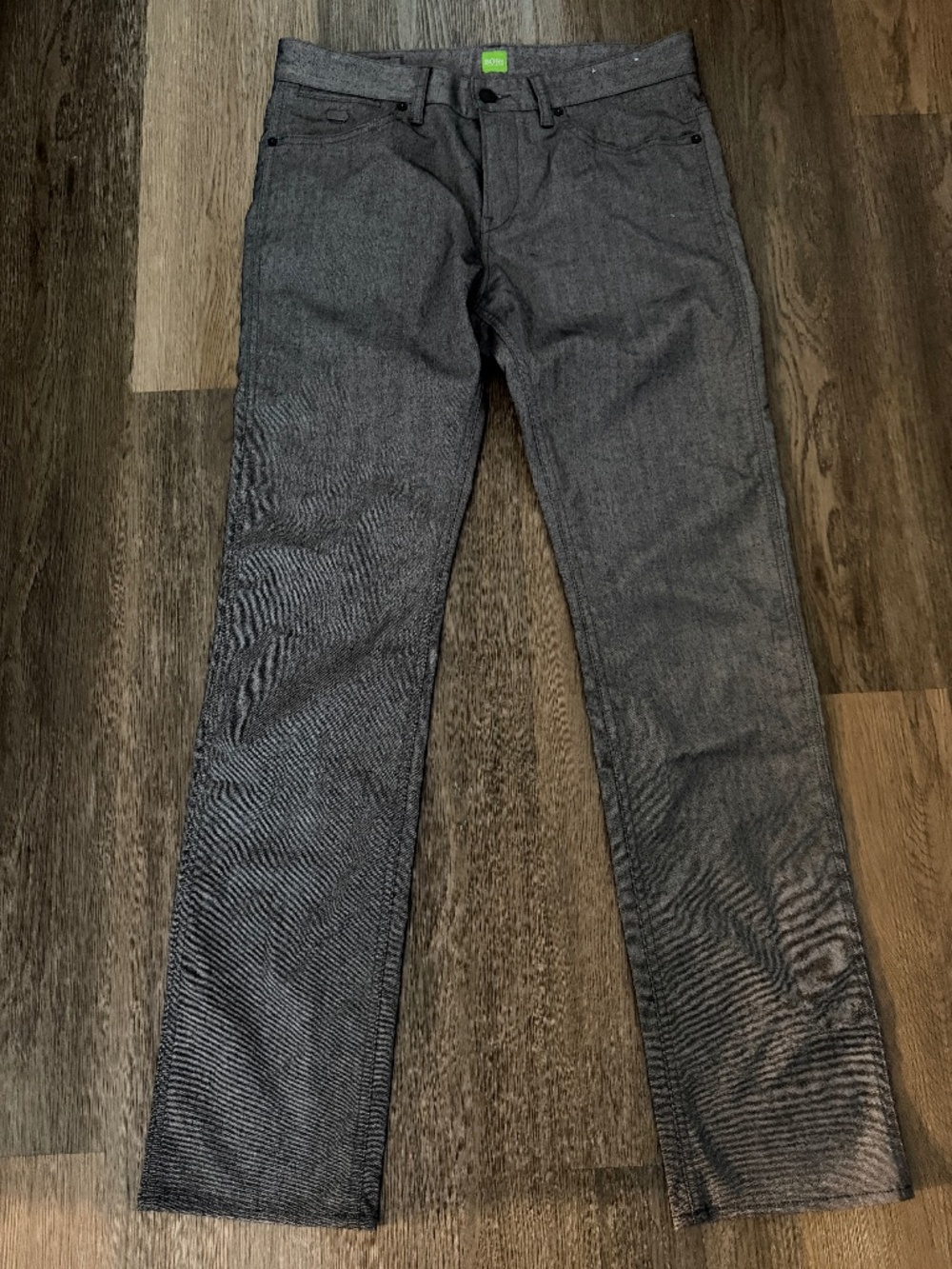 BOSS Hugo Boss Slim Fit Jeans Pants Men's Size 32x32 Gray Slim Fit Designer